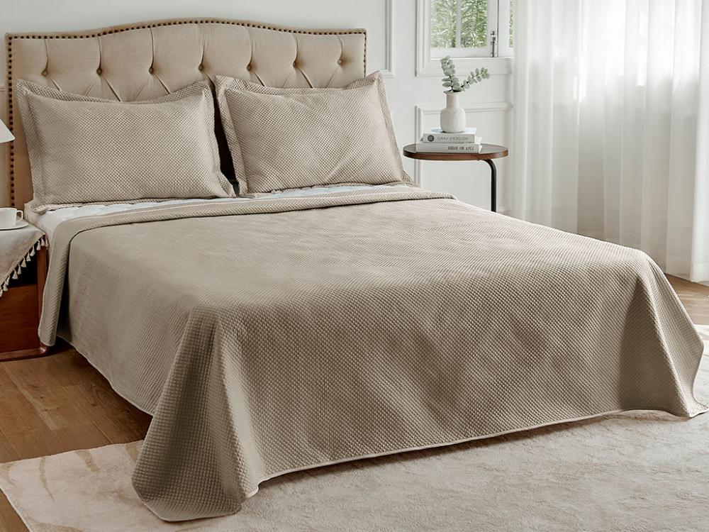 Colcha Neo Diamonds Casal 220x240 Limestone 15-4703