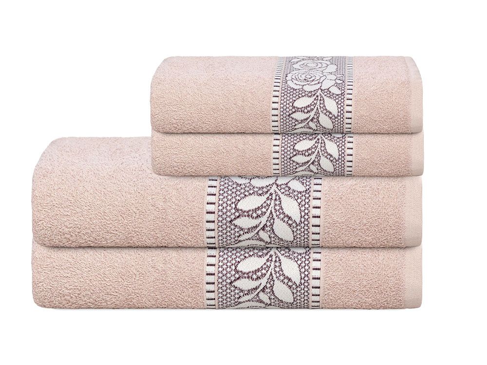 Toalha Arya P/ Cor Banho 70x130 Rosé F30243