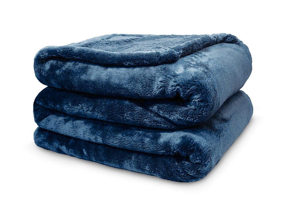 Cobertor Neo Flannel 600 Casal 180x220 Marinho 19-4110