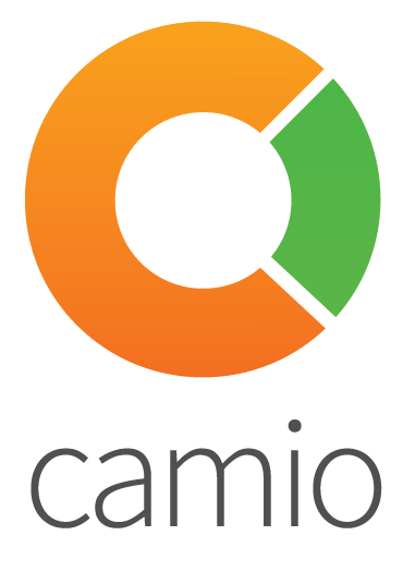 camio logo large icon with text under