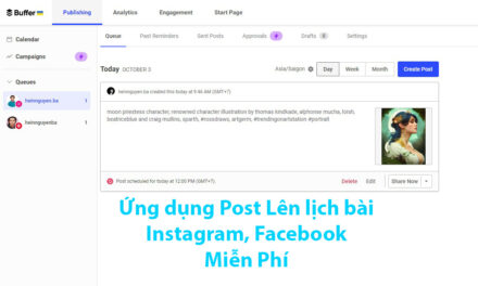 Hướng dẫn lên lịch đăng bài tự động cho Instagram, Facebook Page