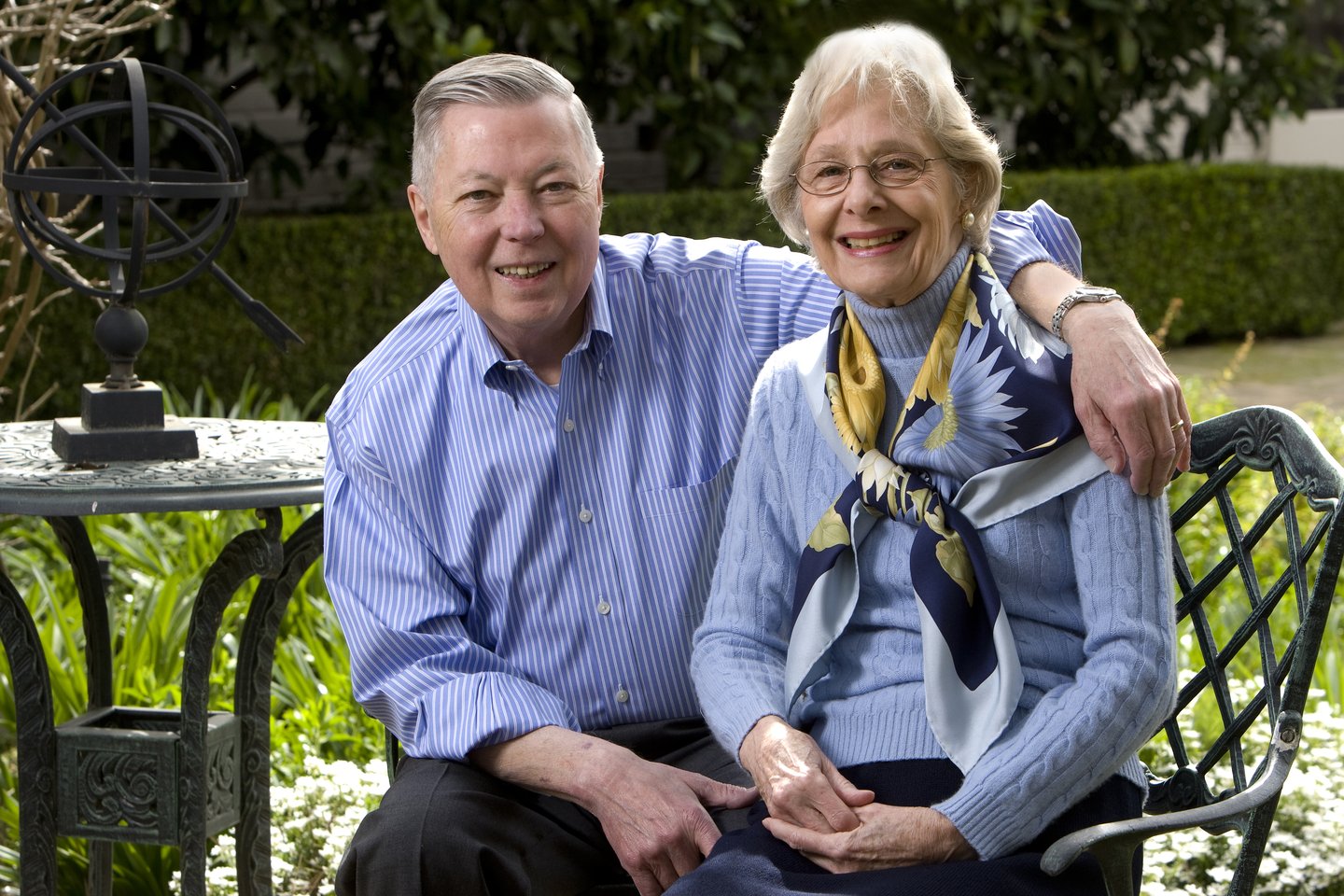 Photo of lovely couple smiling at camera