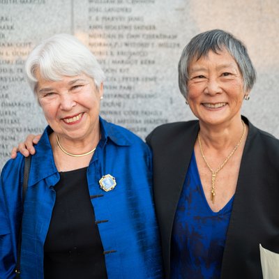 Carol Christ and Nadine Tang