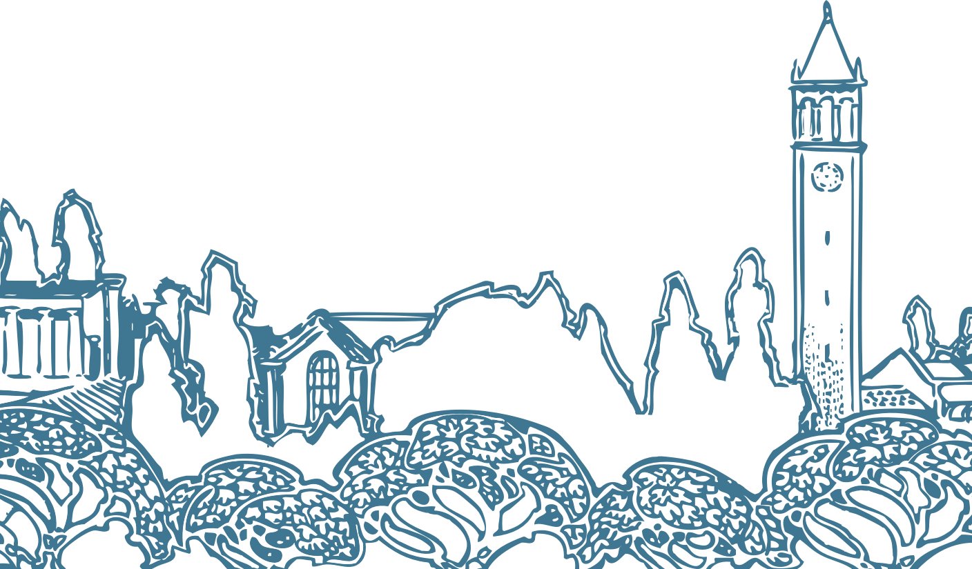 Historic etching of campus