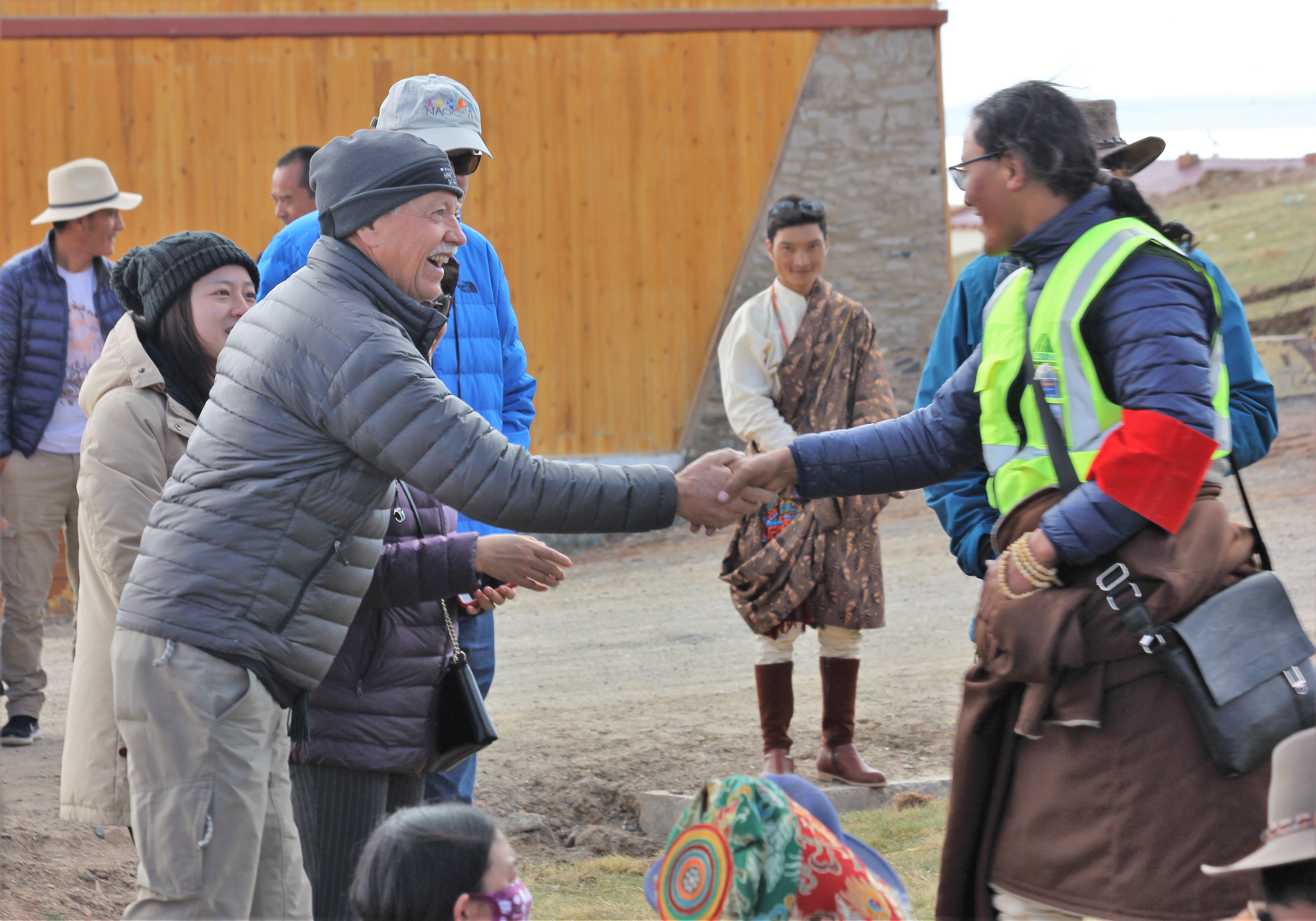 Photo of Jarvis with Tibetan community rangers by Rudy D'Alessandro, National Park Service