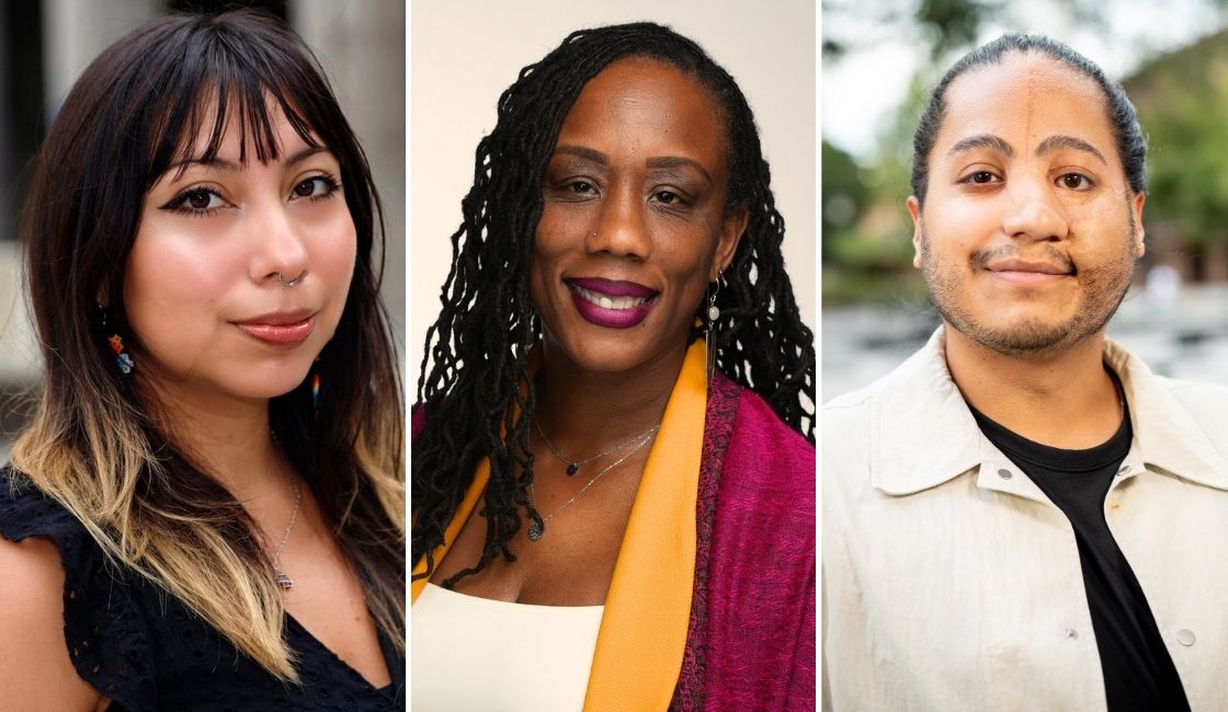 Rashida Chase (MRED+D ’24), Elizabeth Garcia (MLA ’27), and Sam Rodriguez (MArch + MCP ’26)