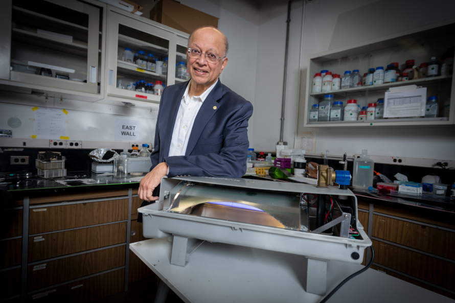 Ashok Gadgil in his lab