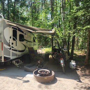 Fish Creek Campground campground at Glacier National Park, Montana