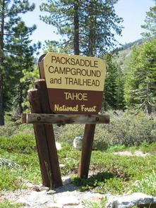 Packsaddle Entrance Sign