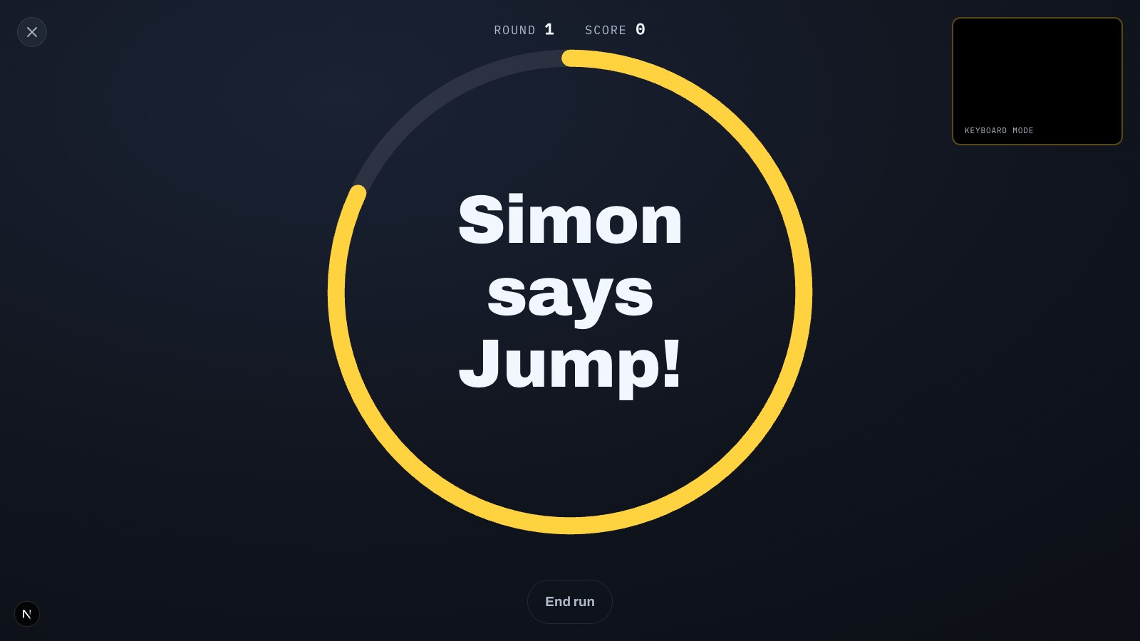 Simon Says gameplay