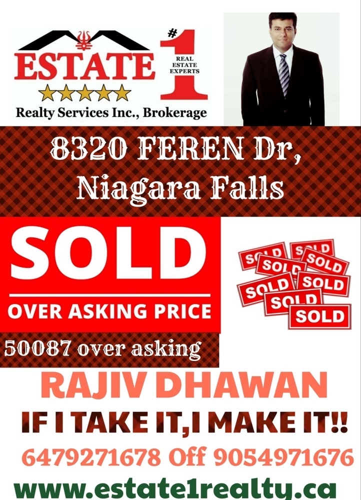 8320 Feren, Niagara falls    Ontario Canada Sale residential   Estate #1 Realty service Inc., Brokerage*