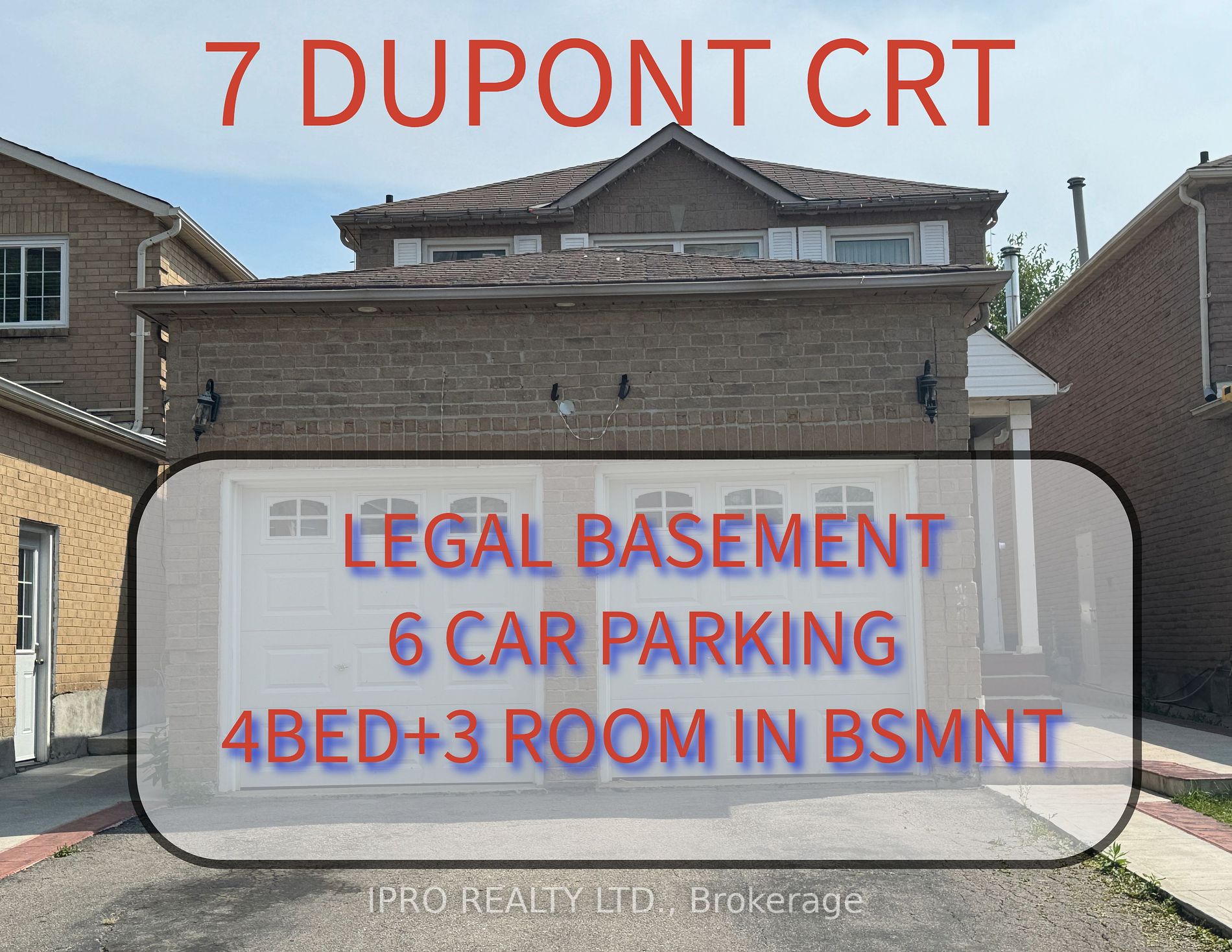7 Dupont Crt Brampton Ontario Canada Sold residential Faraz Azam Right at Home Realty, Brokerage*