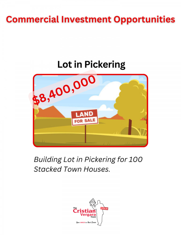 0Valley Farm Rd Pickering Ontario Canada Sale commercial Cristian Vergara SUTTON GROUP-HERITAGE REALTY INC., Brokerage*