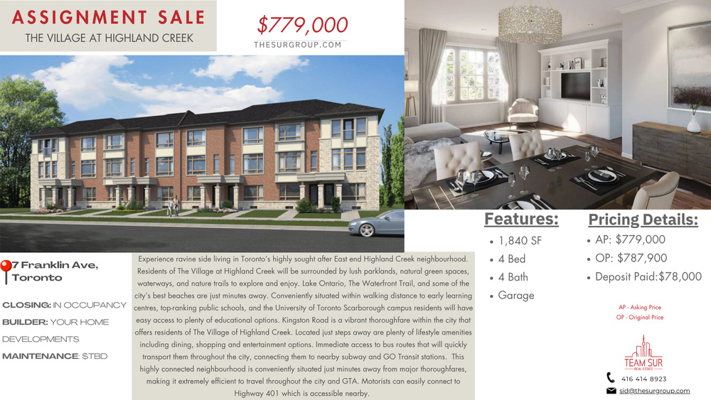 7 Franklin  Ave  Toronto Ontario Canada Sale residential Sur Real Estate Group * ROYAL LEPAGE REAL ESTATE SERVICES LTD. Brokerage*