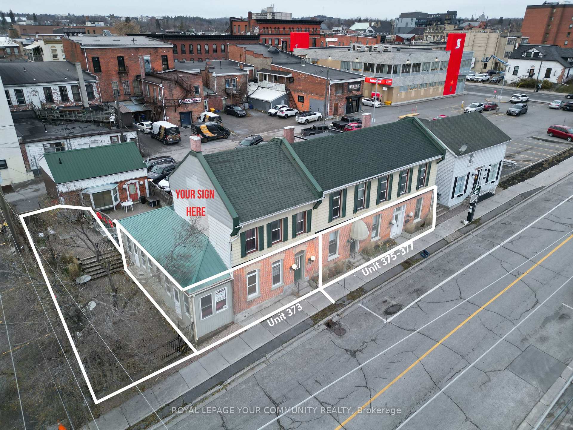 373-377 Queen Street Peterborough Central Ontario Canada Lease commercial Charles Francis Royal LePage Your Community Realty, Brokerage*