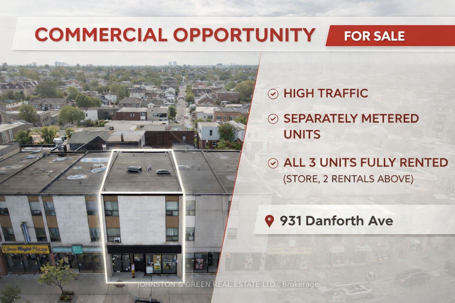 931 Danforth Avenue Toronto Ontario Canada Sale commercial AMIT TALREJA RE/MAX All-Stars Realty Inc., Brokerage *