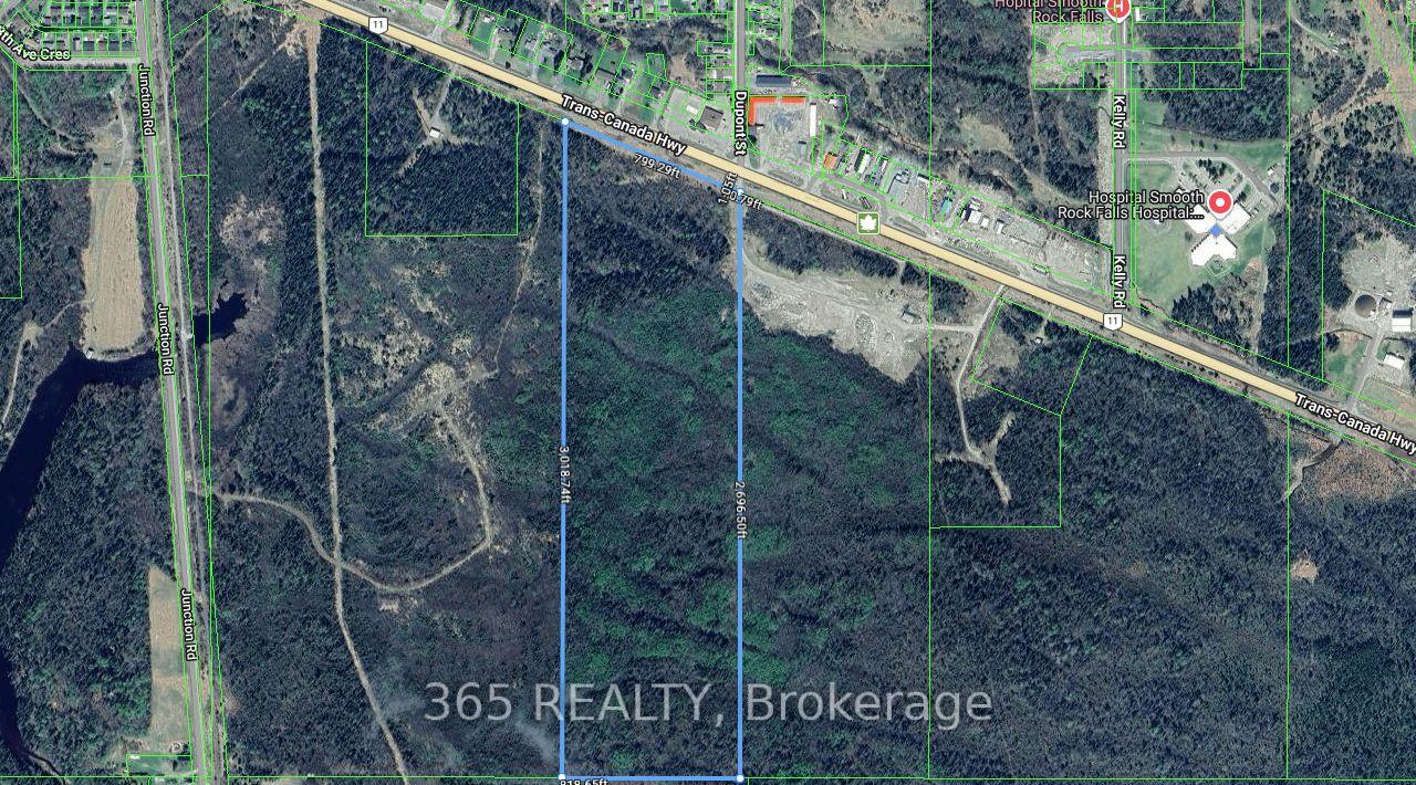 53.35 acre Hwy 11 Smooth Rock Falls Ontario Canada Sale commercial Mitul Kadakia 365 Realty Brokerage