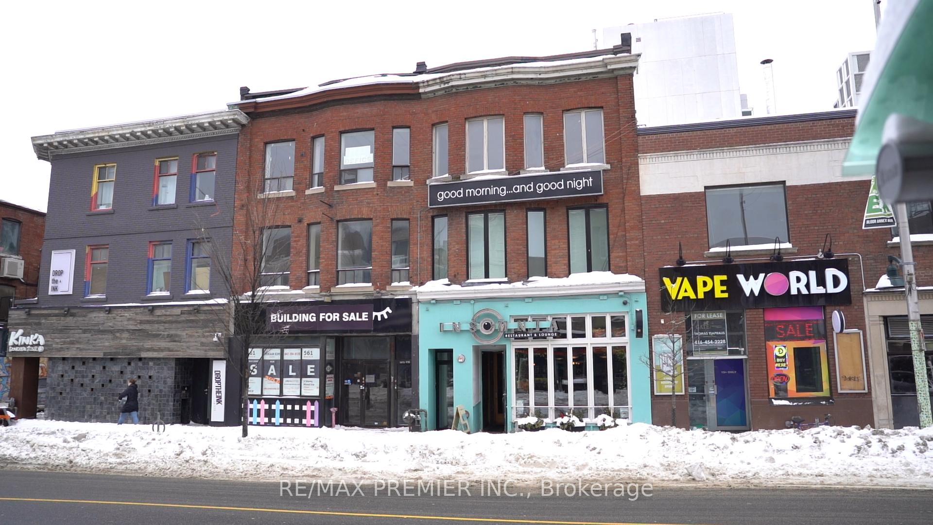 Main Floor - 563 Bloor Street W Toronto Ontario Canada Sale commercial Nasrullah Joyia RE/MAX PREMIER INC. Brokerage*