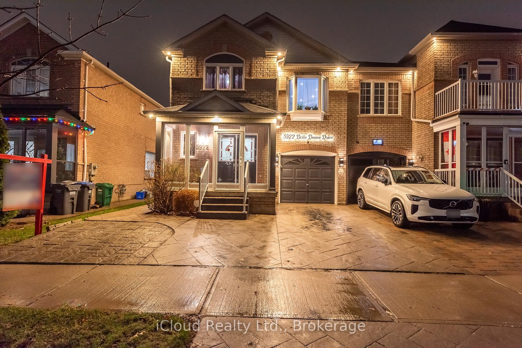5922 Delle Donne Drive Mississauga Ontario Canada Sale residential Elena Vankevich Brokerage Information: Not available, please contact website owner