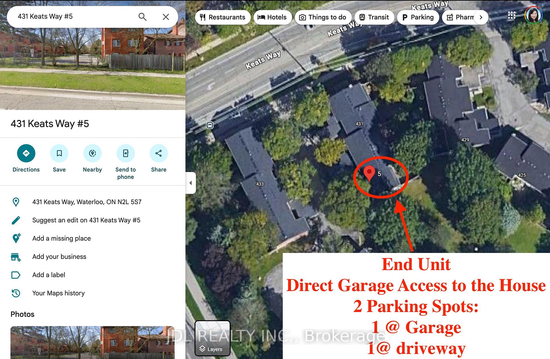 5 - 431 Keats Way Waterloo Ontario Canada Sale residential Eva Munch RE/MAX Twin City Realty Inc., Brokerage*