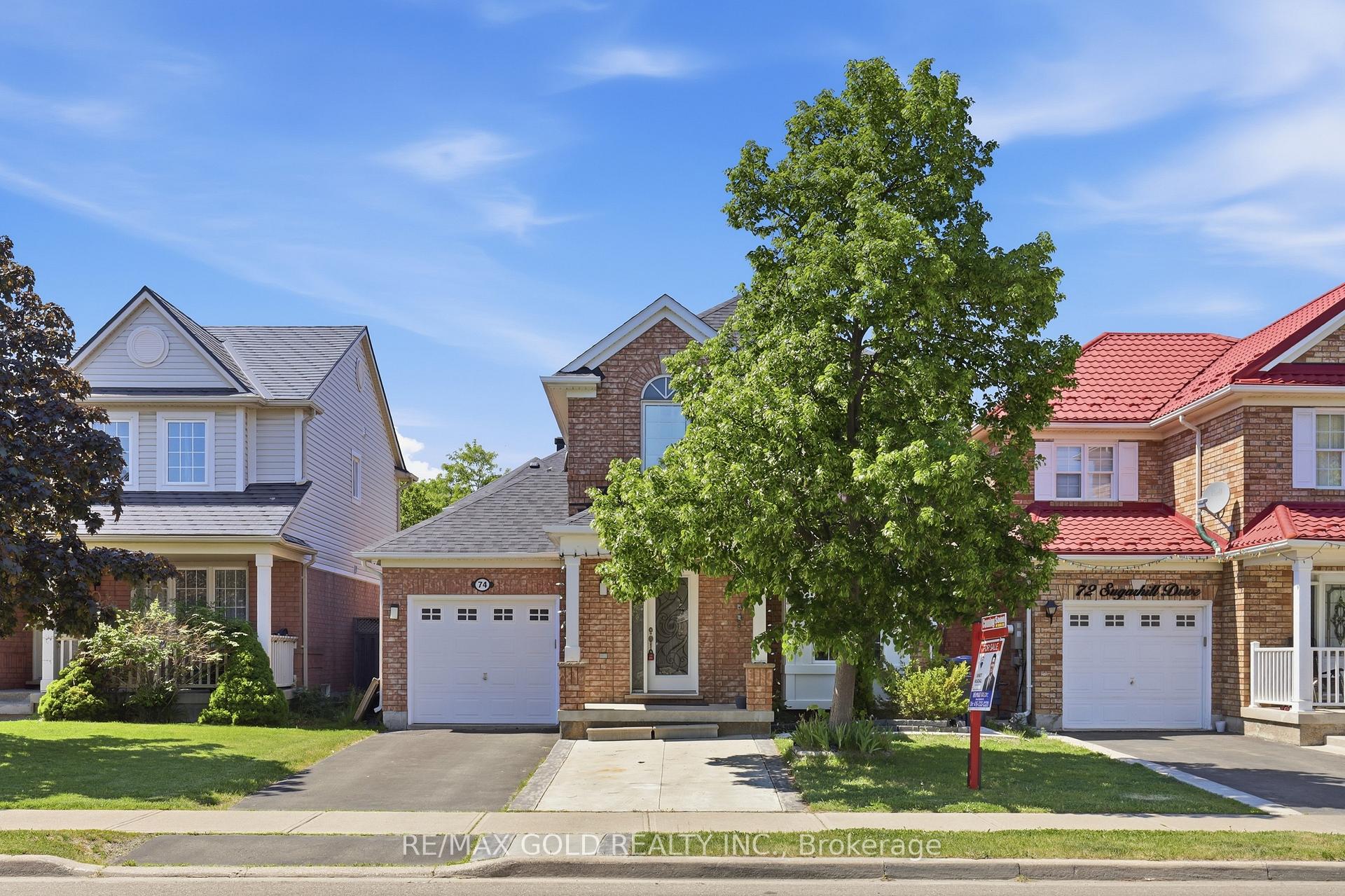 74 Sugarhill Drive Brampton Ontario Canada Sale residential Menjit Cheema RE/MAX Gold Realty Inc., Brokerage *