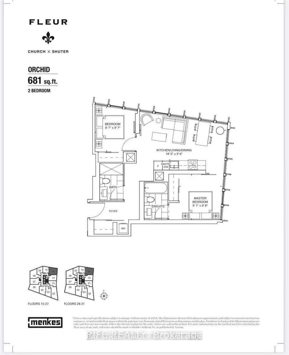 1711 - 60 Shuter Street Toronto Ontario Canada Rent residential Timothy Tsung Bay Street Group Inc., Brokerage*