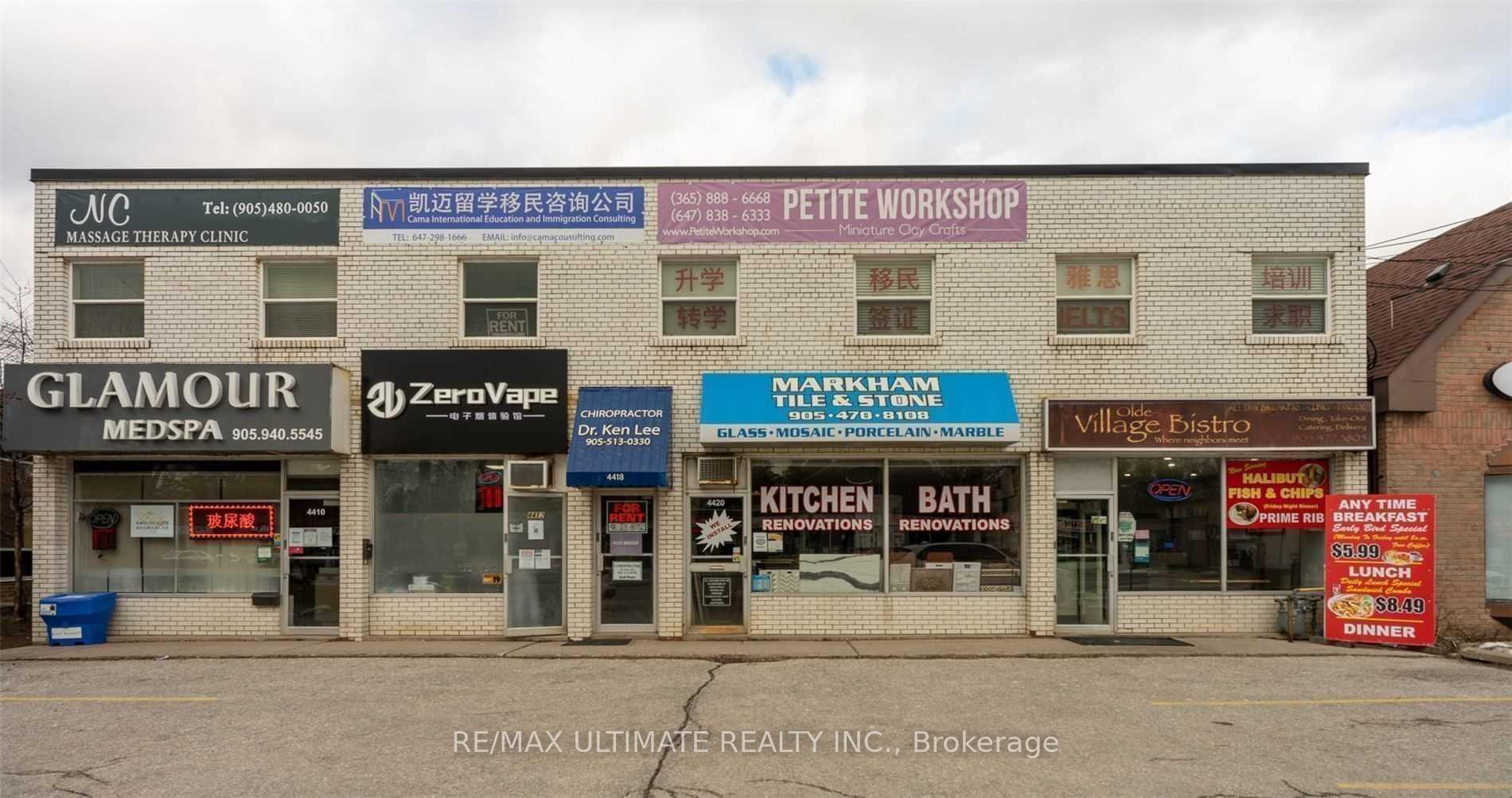 203 - 4418 Highway 7 Street E Markham Ontario Canada Lease commercial Welcome To Realtor Doctor RE/MAX Ultimate Realty Inc., Brokerage *