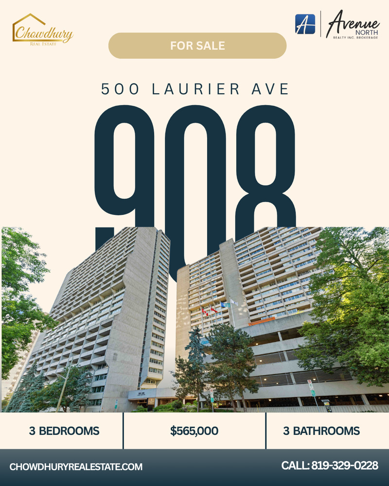 908 - 500 Laurier Ave W Ottawa Ontario Canada Sale residential   Chowdhury Real Estate