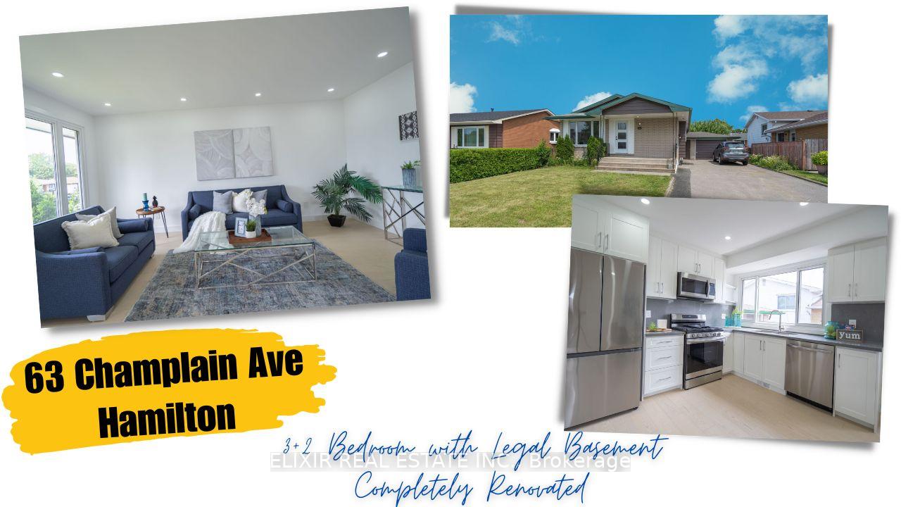 63 Champlain Avenue Hamilton Ontario Canada Sale residential MAYANK MADAAN Elixir Real Estate Inc., Brokerage*