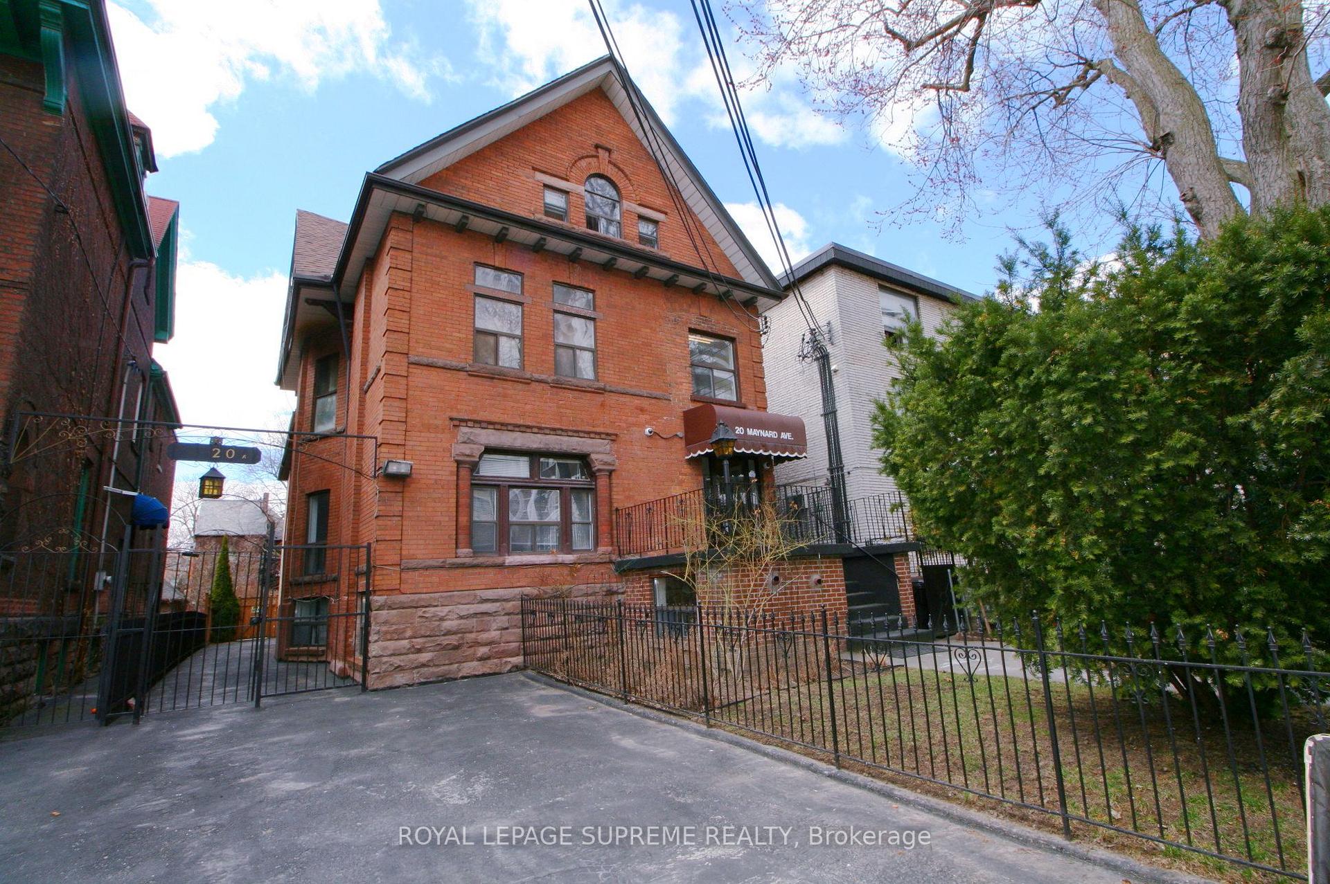 20 Maynard Avenue Toronto Ontario Canada Sale residential Christopher Worth Royal LePage Supreme Realty, Brokerage*