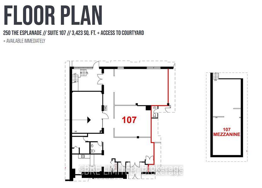 107 - 250 The Esplanade Toronto Ontario Canada Lease commercial Distillery and Canary Condos Real Estate Homeward, Brokerage*