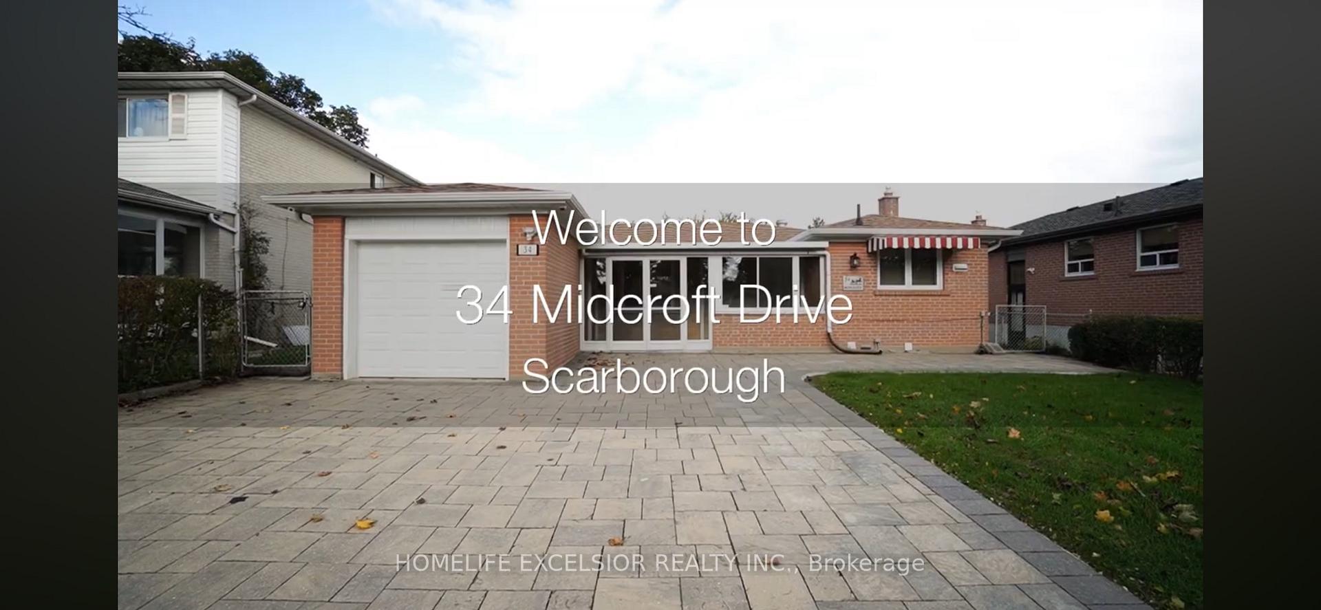 Basement - 34 Midcroft Drive Toronto Ontario Canada Rent residential   HomeLife Excelsior Realty Inc., Brokerage*