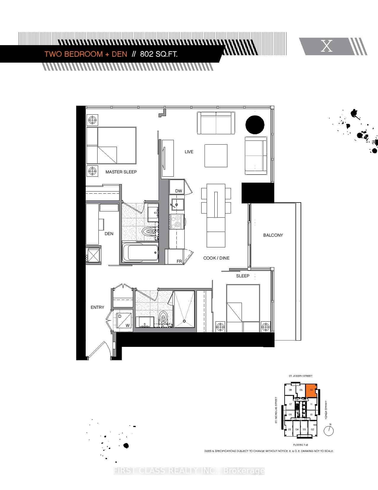 1210 - 5 St. Joseph Street Toronto Ontario Canada Rent residential Ronald Huang FIRST CLASS REALTY INC. Brokerage* 
