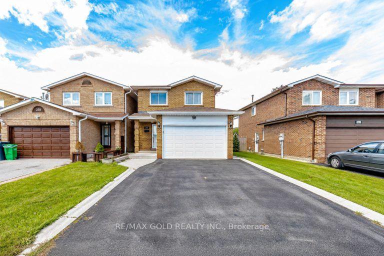 240 Simmons Boulevard Brampton Ontario Canada Sale residential Rocky Saini REMAX GOLD REALTY INC., BROKERAGE*