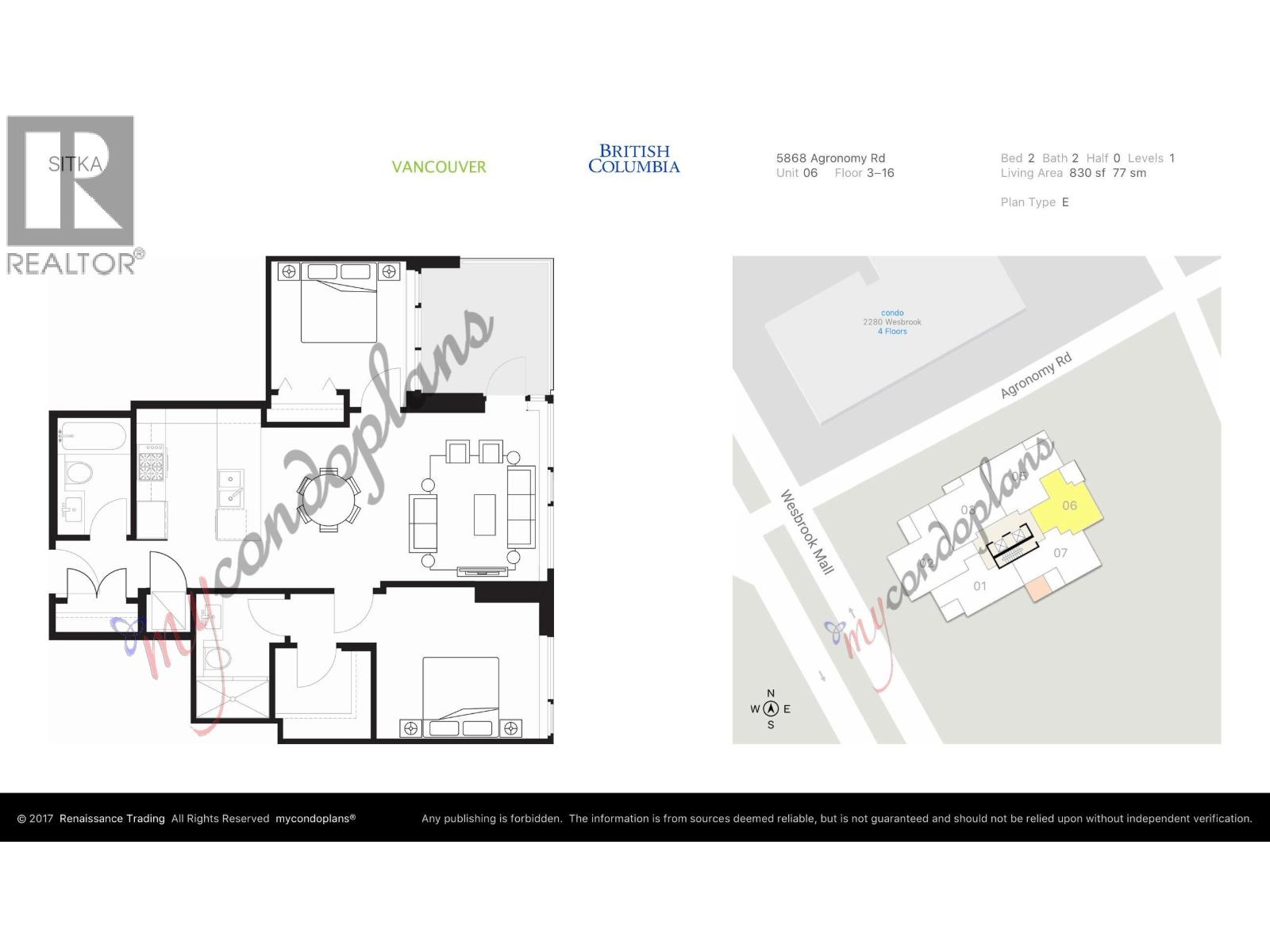 606 5868 AGRONOMY ROAD, Vancouver 4