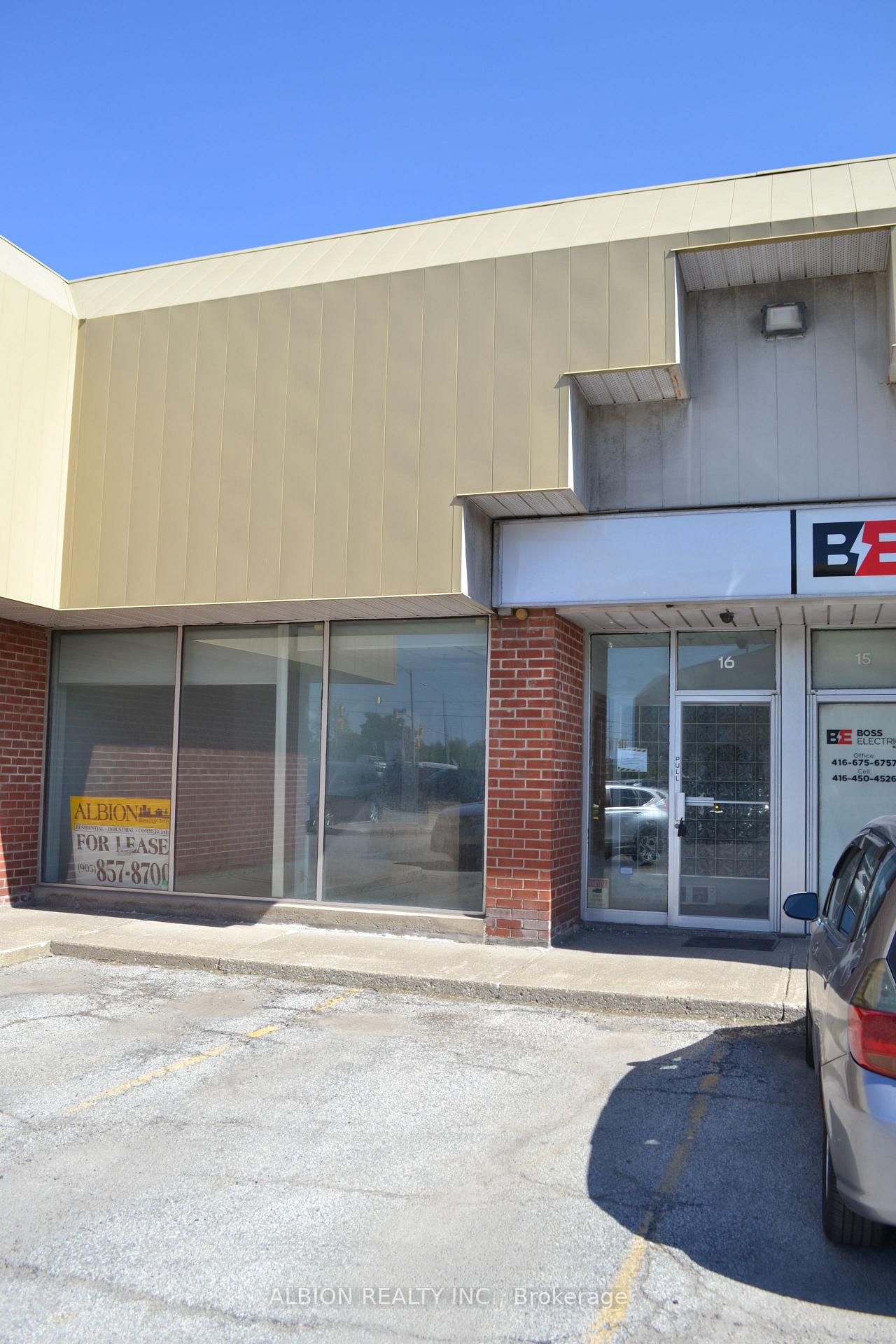 16 - 2001 Albion Road Toronto Ontario Canada Lease commercial Dennis Alexander Dencor Realty Inc., Brokerage *