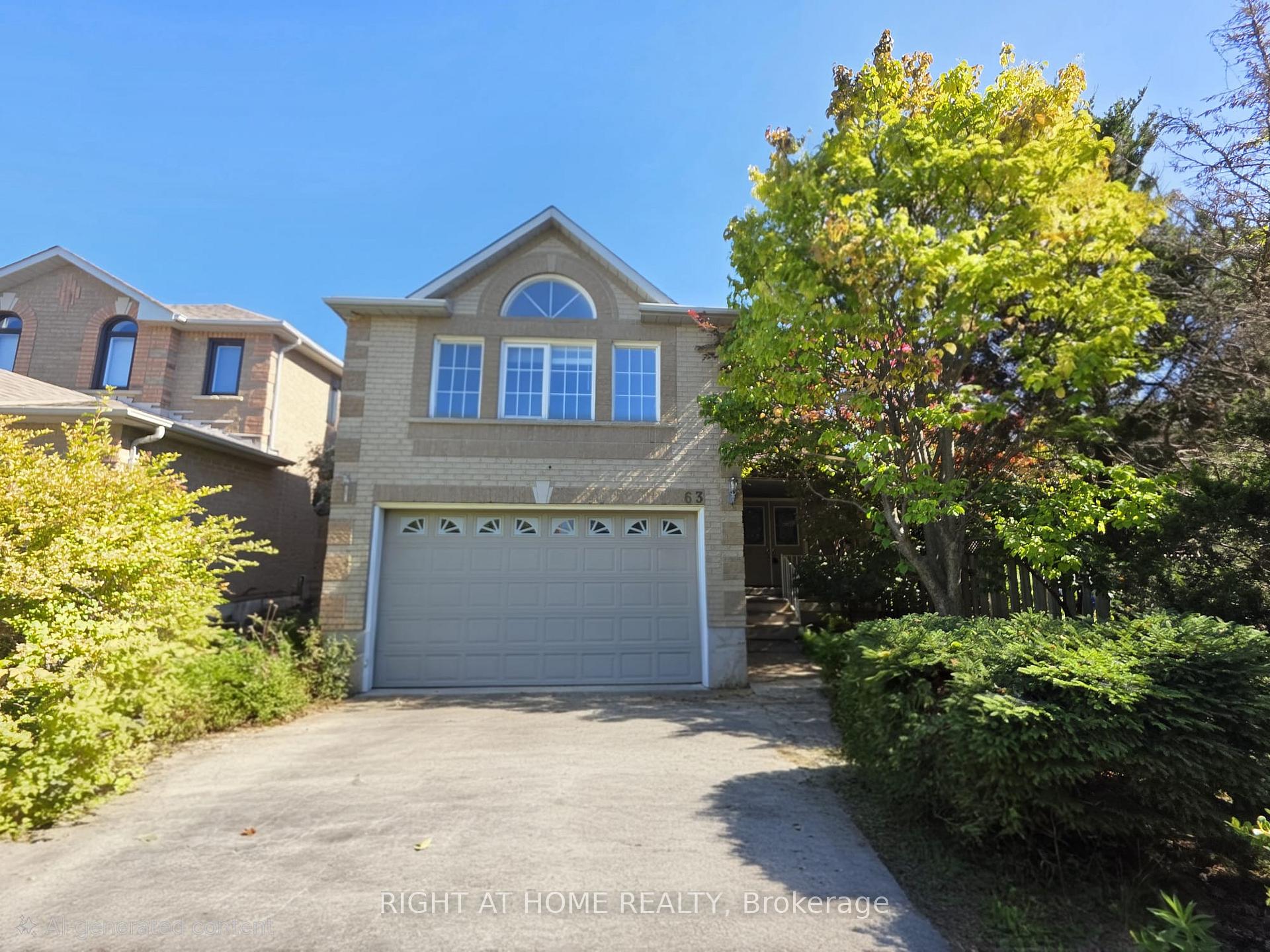 63 Sunridge Street Richmond Hill Ontario Canada Rent residential Alfred Russell Rosos Right at Home Realty, Brokerage*