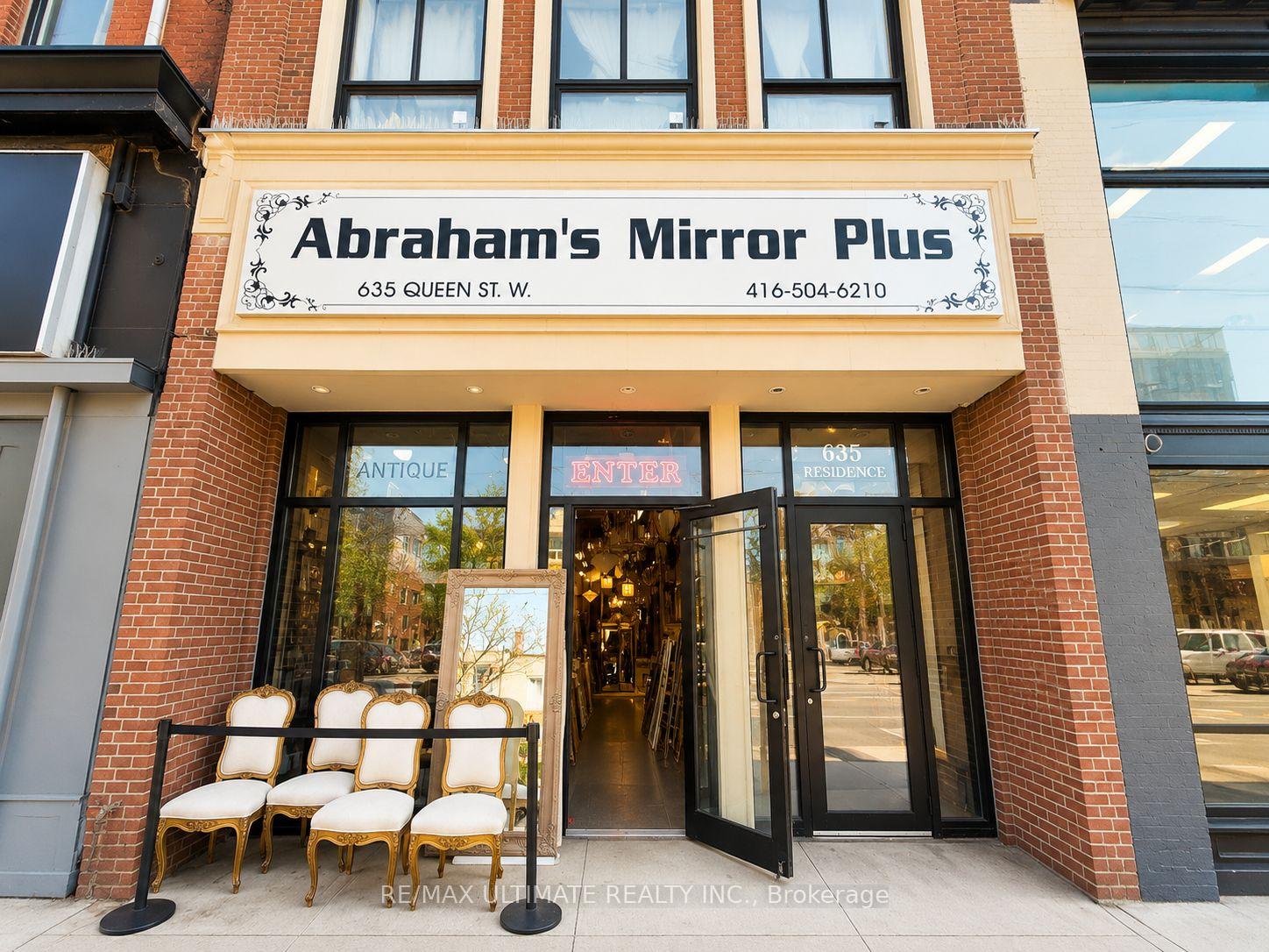 Main - 635 Queen Street W Toronto Ontario Canada Lease commercial Welcome To Realtor Doctor RE/MAX Ultimate Realty Inc., Brokerage *
