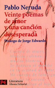 Portada de Veinte poemas de amor y una canción desesperada