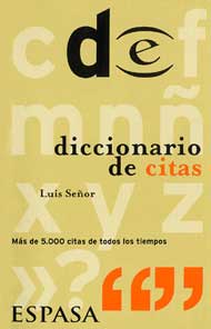 Portada de Diccionario de citas