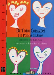 Portada de De todo corazón. 111 poemas de amor