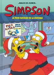 Portada de Simpson. La peor Navidad de la historia