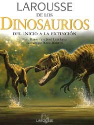 Portada de Larousse de los dinosaurios