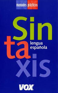 Portada de Sintaxis lengua española