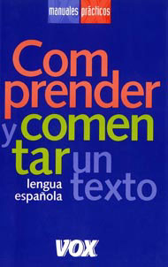 Portada de Comprender y comentar un texto. Lengua española