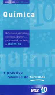 Portada de Diccionario esencial de química
