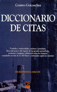 Portada de Diccionario de citas