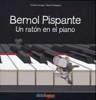Portada de Bemol Pispante. Un ratón en el piano