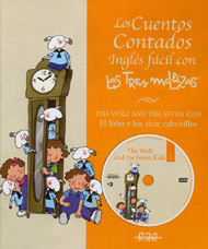 Portada de The wolf and the seven kids = El lobo y los siete cabritillos