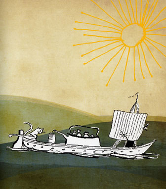 Ilustración de El cuento de los cuatro niños que dieron la vuelta al mundo (y algunos limericks)